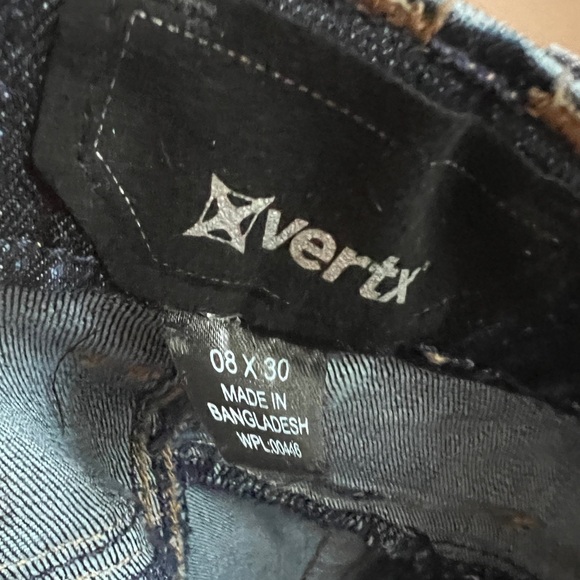 EUC Women’s Vertx Hayes High Rise Straight Cut, Size 8 - 30” inseam, Dark Wash - Picture 2 of 11